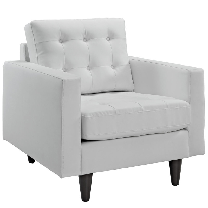 Modway Empress Leather Arm Chair