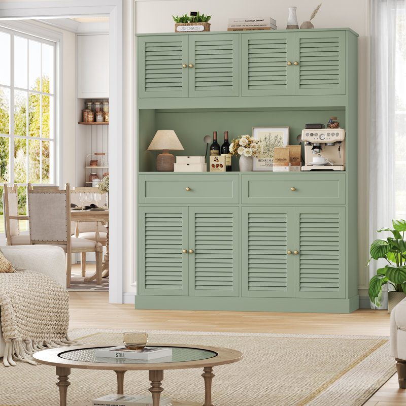 Kenilworth 70.9''H X 55.1"W Kitchen Pantry Cabinet with Microwave Shelf