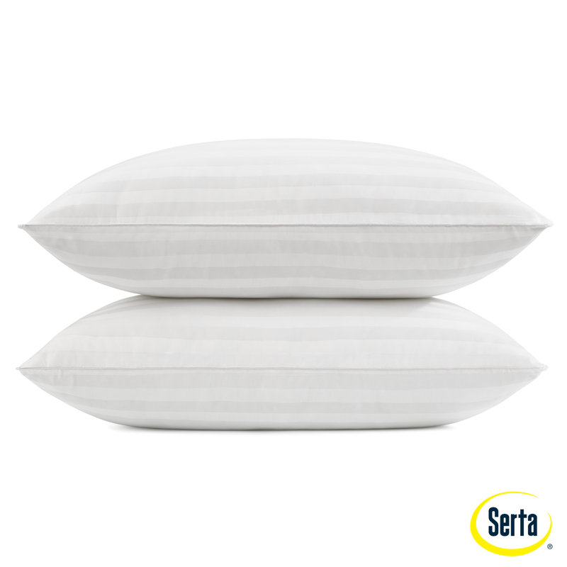 Won't Go Flat Polyester Support Pillow (Set of 2)