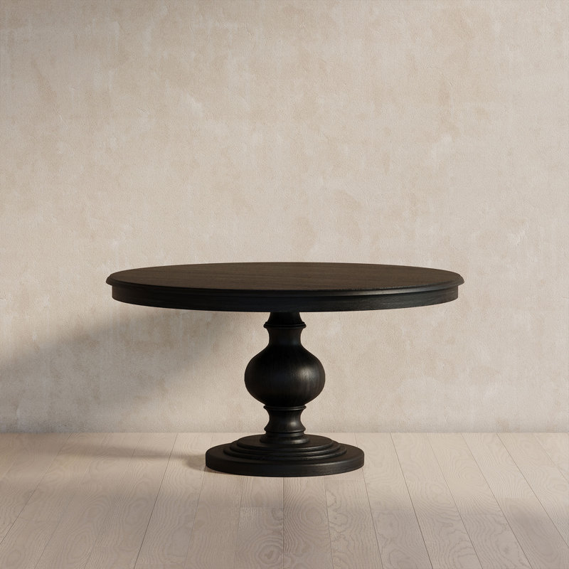 Maven Lane Zola Traditional Round Wooden Dining Table in Antiqued Finish
