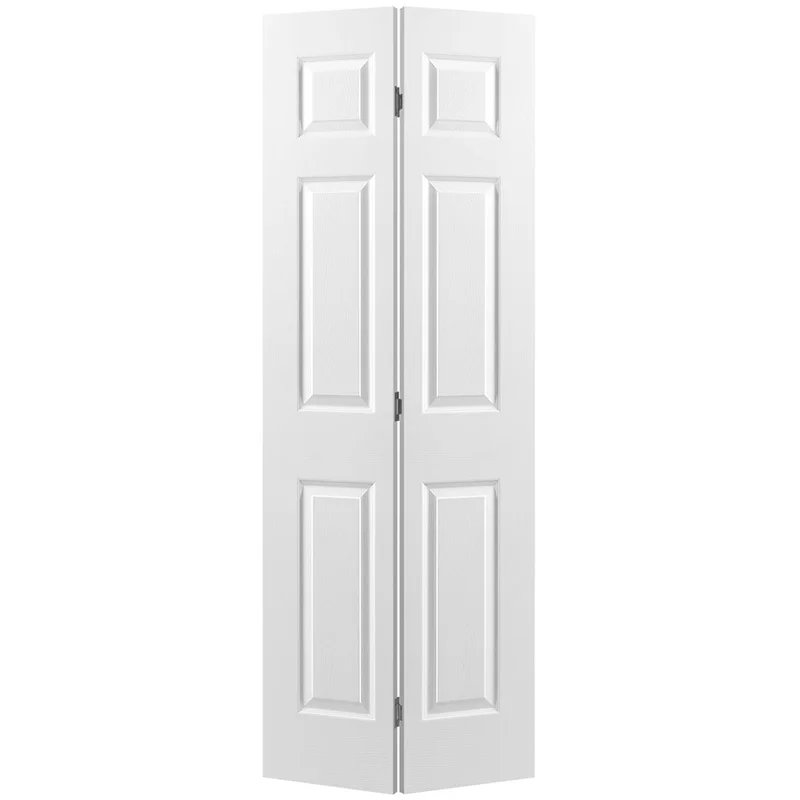 paneled manufactured wood hollow primed textured 6-panel bi-fold door
incomplete 