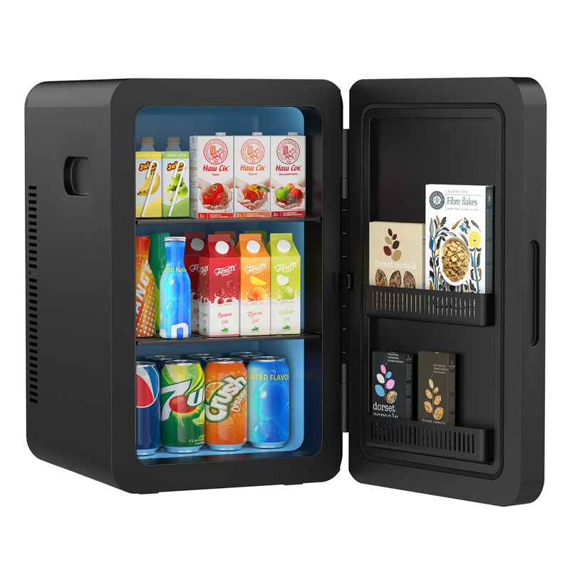 22l mini fridge for bedroom, portable cooler & warmer compact refrigerators for skin care, beverage, cosmetics, food, drinks, office desk dorm room