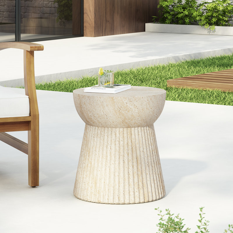 Kaiden Lightweight Concrete Side Table