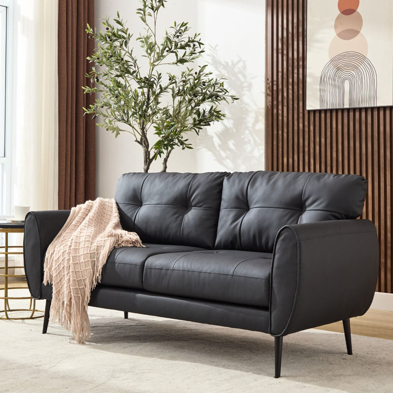 Corvo 61'' Faux Leather Loveseat