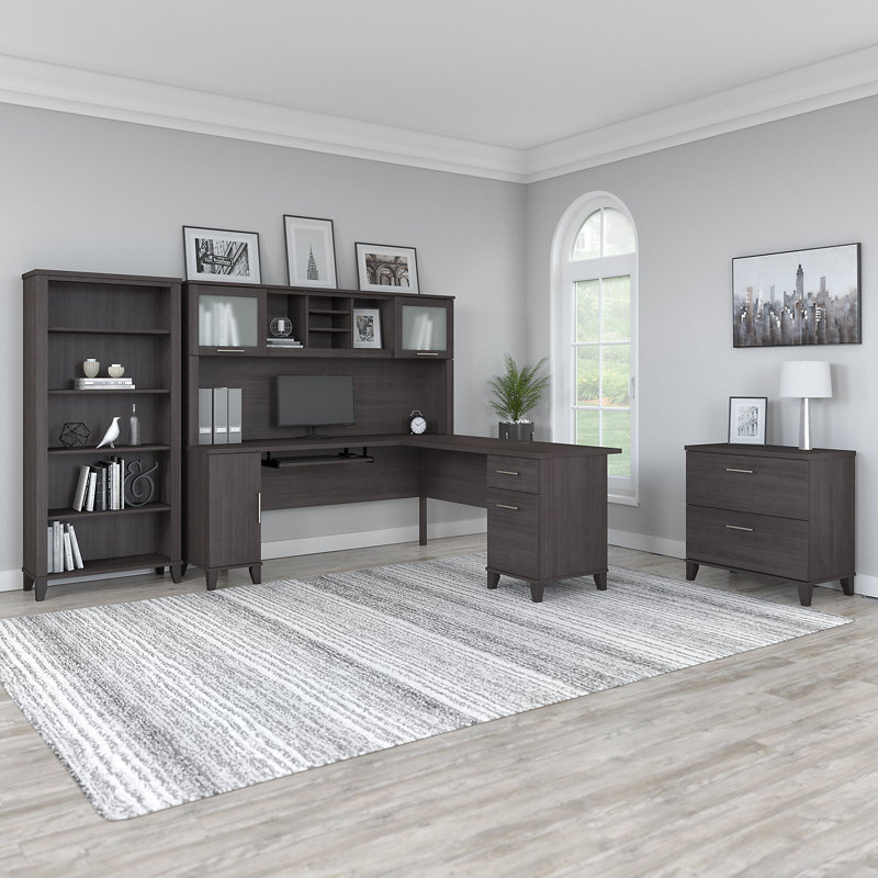 Magomed 4 L-Shaped Computer Desk Office Set