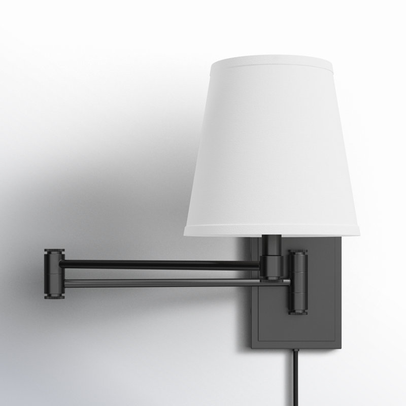 Janis Steel Plug-in Swing Arm Sconce