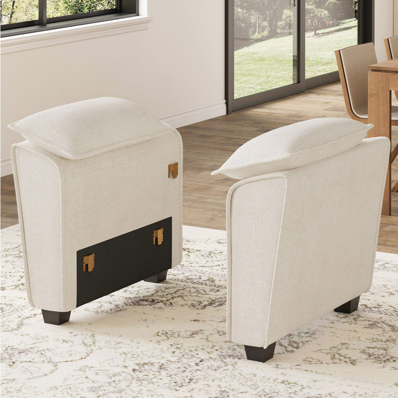 Luna Chenille Sectional Sofa Arm, 1 Pair Of Armrest
