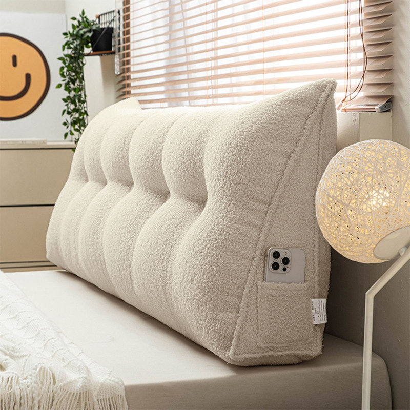 Triangular Backrest Support Headboard Wedge Pillow