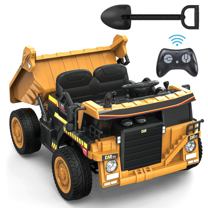 24v Powered Ride On Dump Truck With Eva Tires, Remote Control