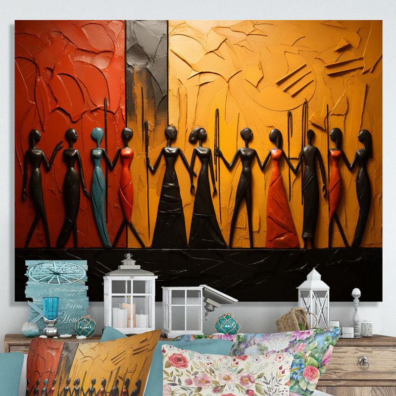 Khloie African Tribal Rhythms VIII - African Tribal Wall Art