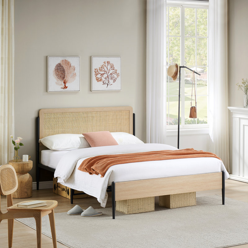 Alexandia Wicker / Rattan Platform Bed