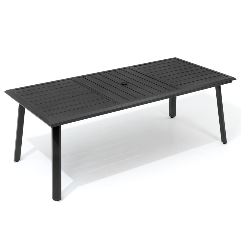 Rajni Rectangular Aluminum Outdoor Dining Table