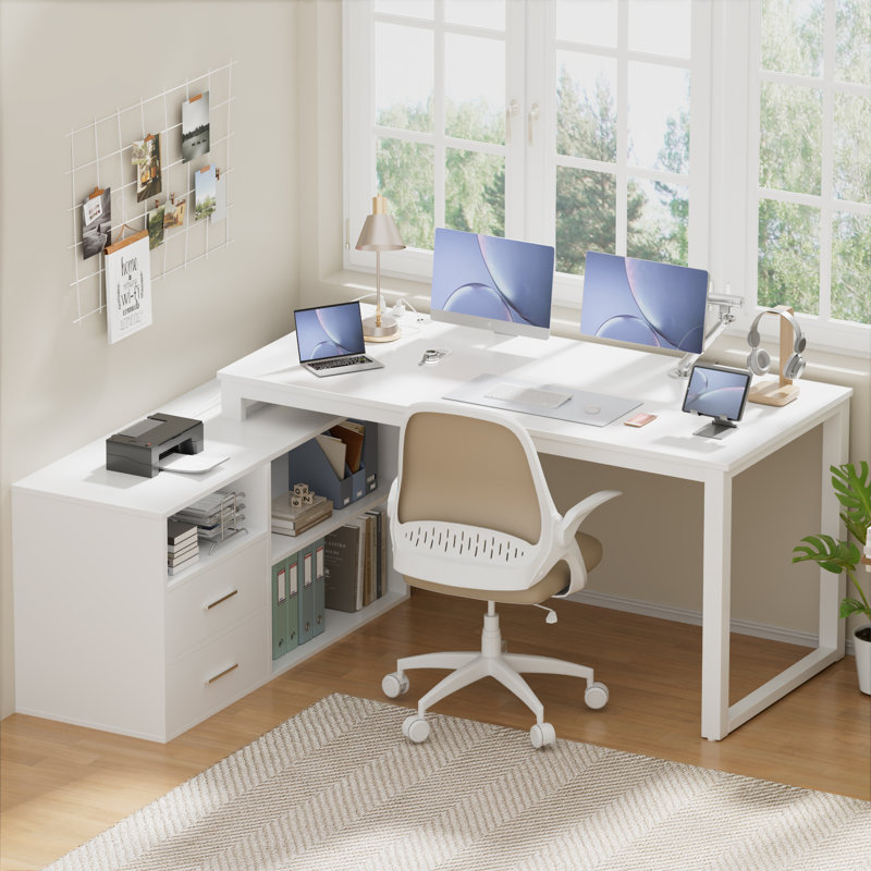 Reversible L-Shape Desk