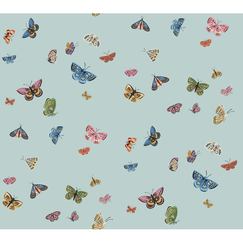 Butterfly House Peel and Stick Wallpaper