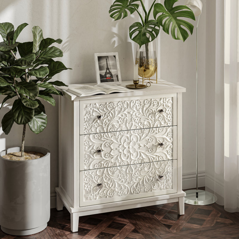 Levera Farmhouse 3-Drawer Dresser, Distressed Chest Nightstand
SIMILAR 