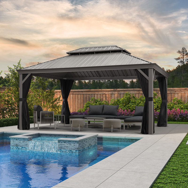 Purple Leaf Aluminum Patio Gazebo