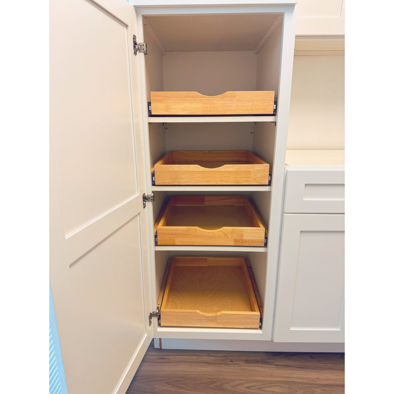 Soft Close Cabinet Drawer Wood Pull Out Tray Drawer Box Kitchen Cabinet Organizer Cabinet Slide Out Shelf Wooden Pull Out Shelf (no Assembly Required)