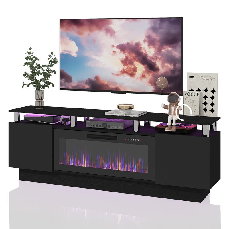Alazik 70" Modern Electric Fireplace Tv Stand