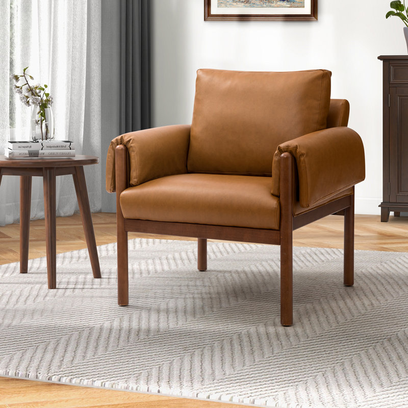 Anneluise Faux Leather Armchair