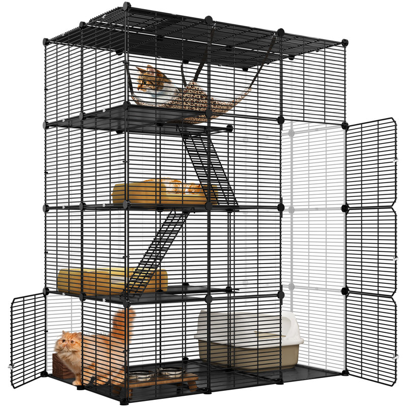 Dunstable 4-Layer Outdoor Metal Cat Cage, Catio