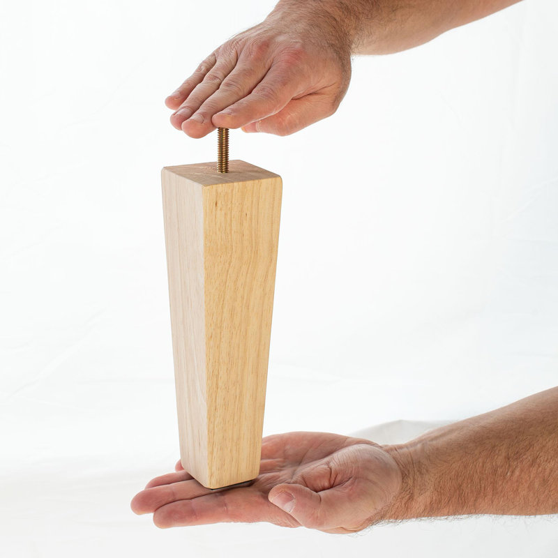 Base Unfinished Furniture Leg, Pack of 4 (Set of 4)