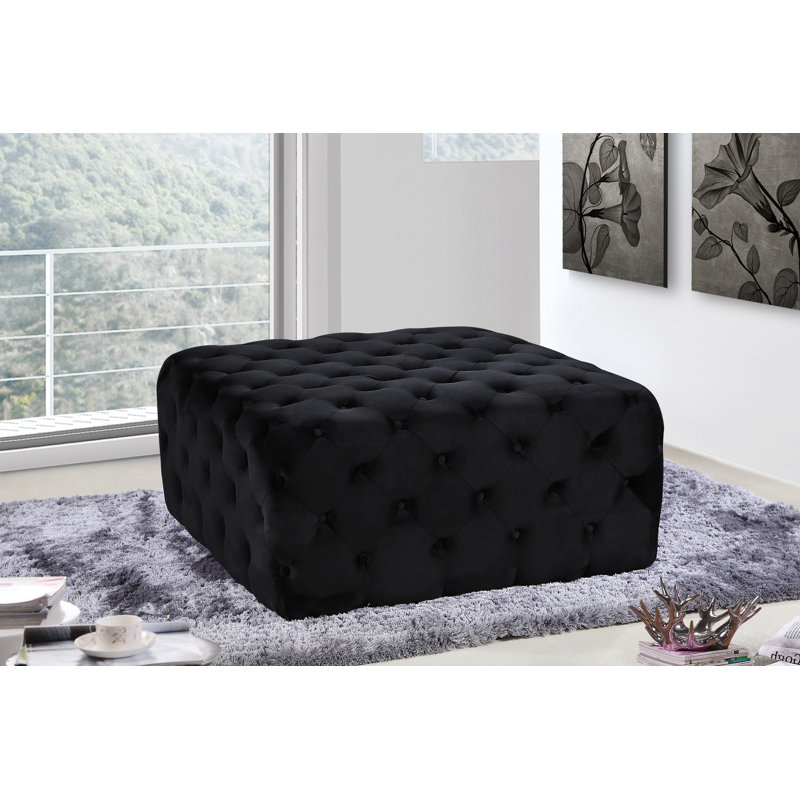 Newbold Velvet Ottoman