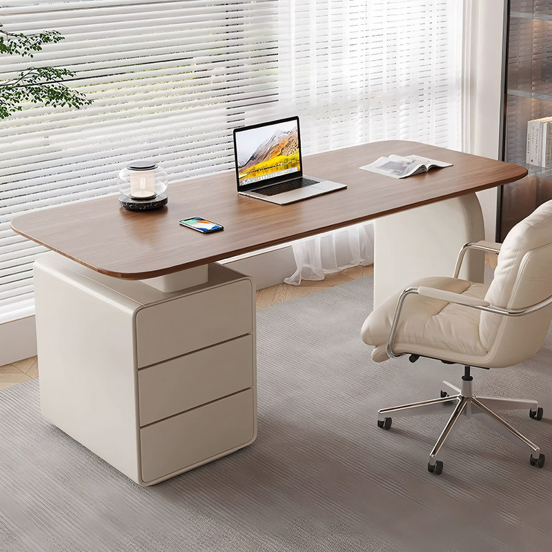 Modern 62.99” L Office Desk with 3 Drawers, Extra-Thick 6cm Top, Workstation for Home Office or Study Room