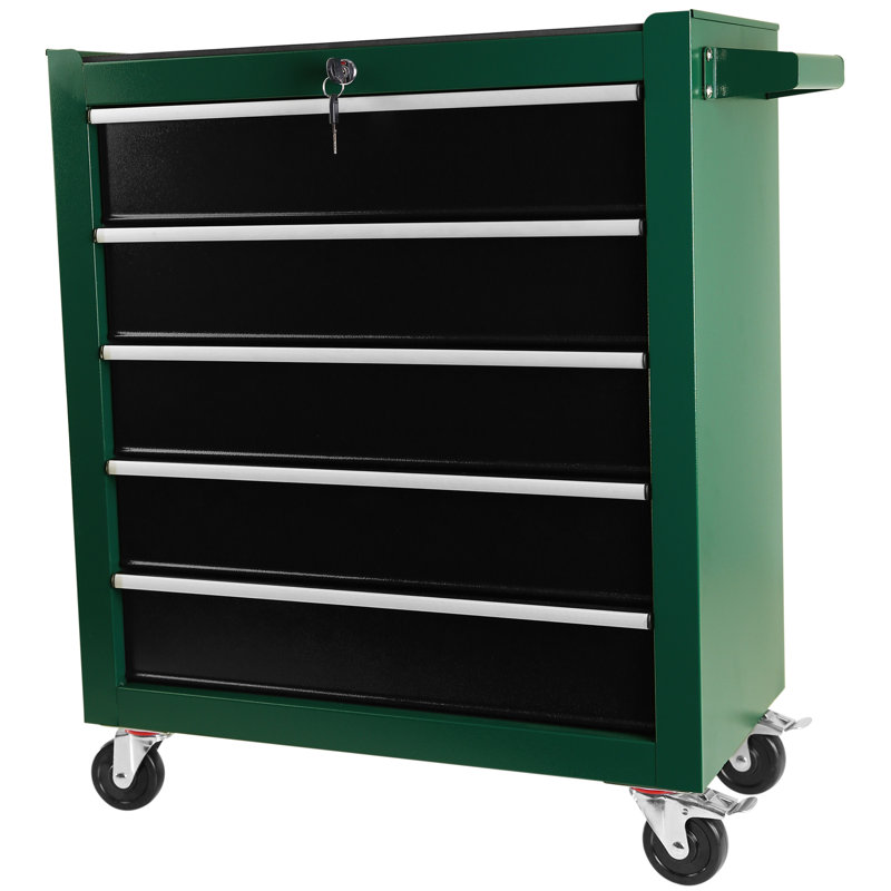 5 Drawers Rolling Tool Chest with Wheels, Portable Rolling Tool Box on Wheels