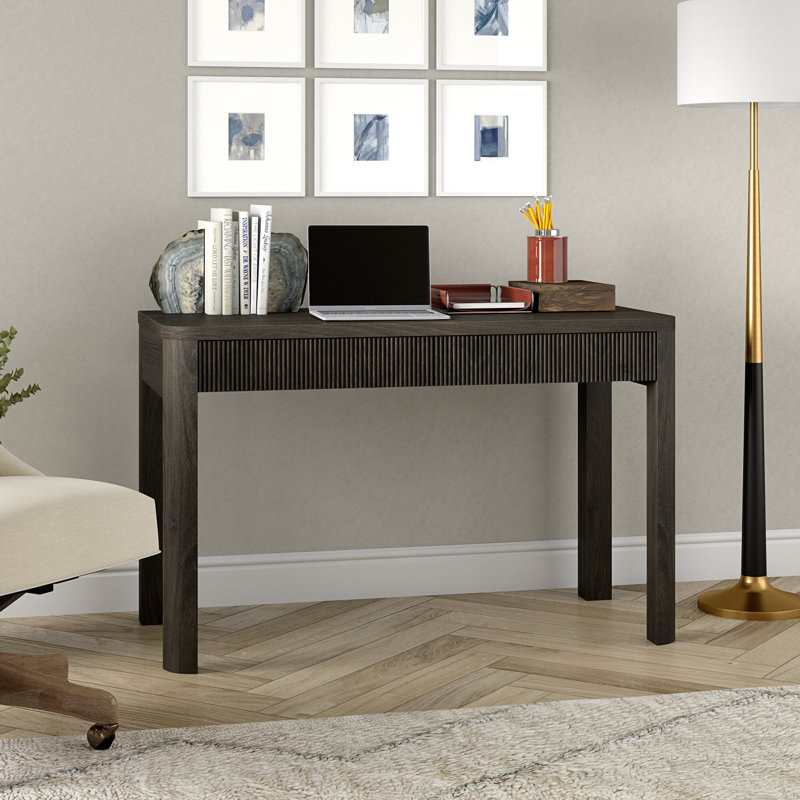 Gardeina 48'' Wide Rectangular Desk in Alder Brown