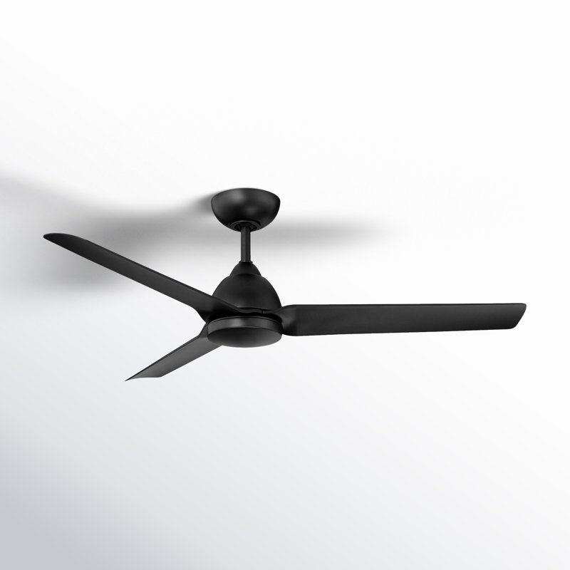 54" Mocha 3 - Blade Outdoor/Indoor Smart Propeller Ceiling Fan with Remote Control Included, Works With Google Assistant, Amazon Alexa, Samsung Smart Things