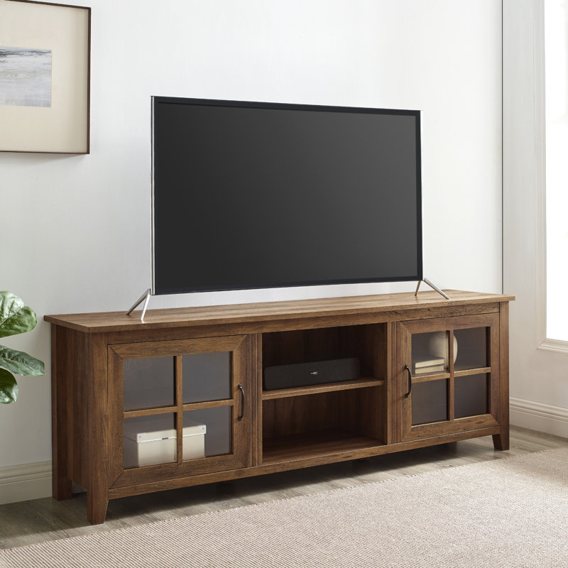 Similar Dake 70\" 2-Glass Door TV Stand for TVs up to 80\"