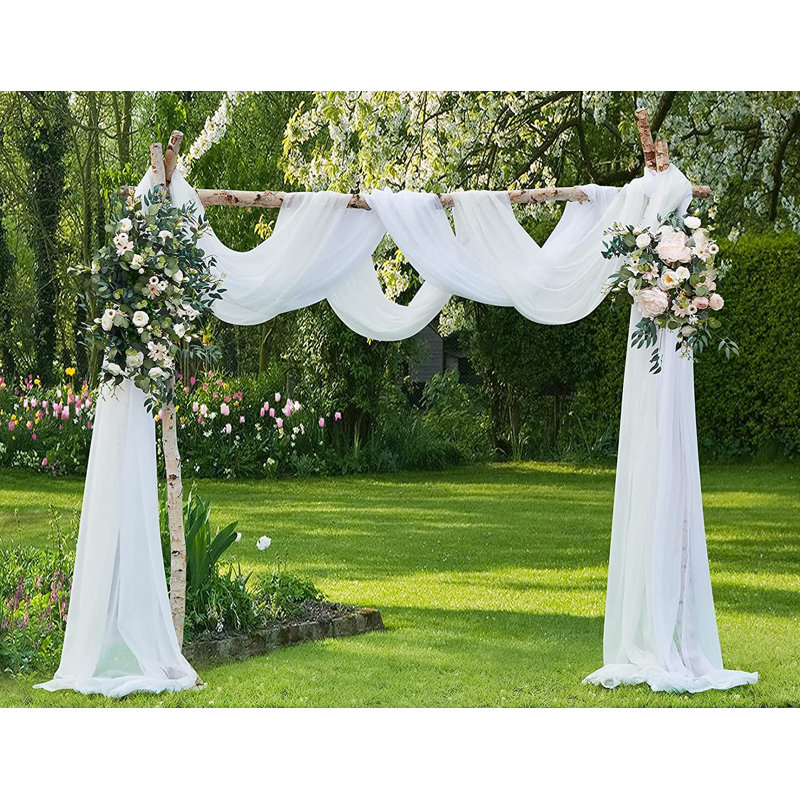 Warm Home Designs Wedding Arch Draping Fabric Bundle For Wedding Ceremony or Wedding Decoration