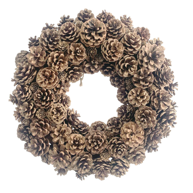 Handcrafted Faux Pinecones 18'' Wreath