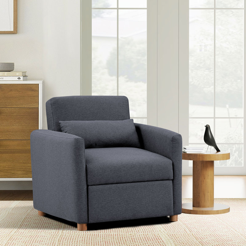 (Similar to photo )Serta Cooper 36\\\" Convertible Accent Chair w/ Accent Pillow, Dream Coil Comfort, Easy Assembly